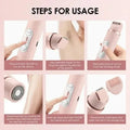 ForKumi 2-in-1 hair remover for women with multiple usage steps for trimming and shaving