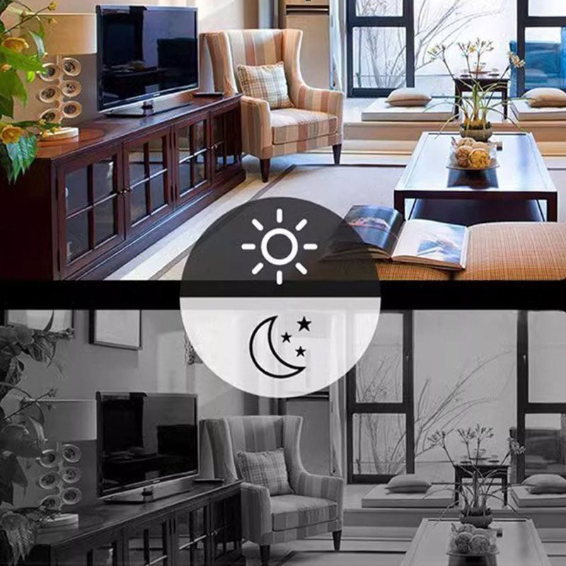 ForKumi digital series showing HD WiFi security camera day and night view in a modern living room