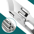 ForKumi anti-splash nail kit with stainless steel nail cutter and durable metal rods for home use