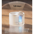 ForKumi cat water dispenser with TDS monitor showing long battery life and sensor mode