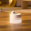 ForKumi cat water dispenser with TDS monitor in white placed on wooden floor indoors
