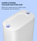 ForKumi sensor trash can with super strong vacuum suction cups to prevent tipping and spilling