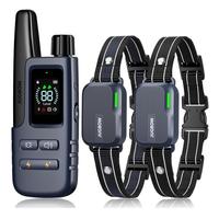 ForKumi safe dog training collar set with remote control and adjustable black collars