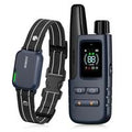 ForKumi safe dog training collar with remote control and adjustable black nylon strap