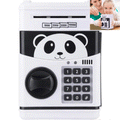 ForKumi kids ATM piggy bank with panda design and keypad for secure money saving