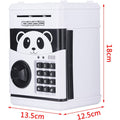 ForKumi kids ATM piggy bank with panda design and keypad for secure coin saving