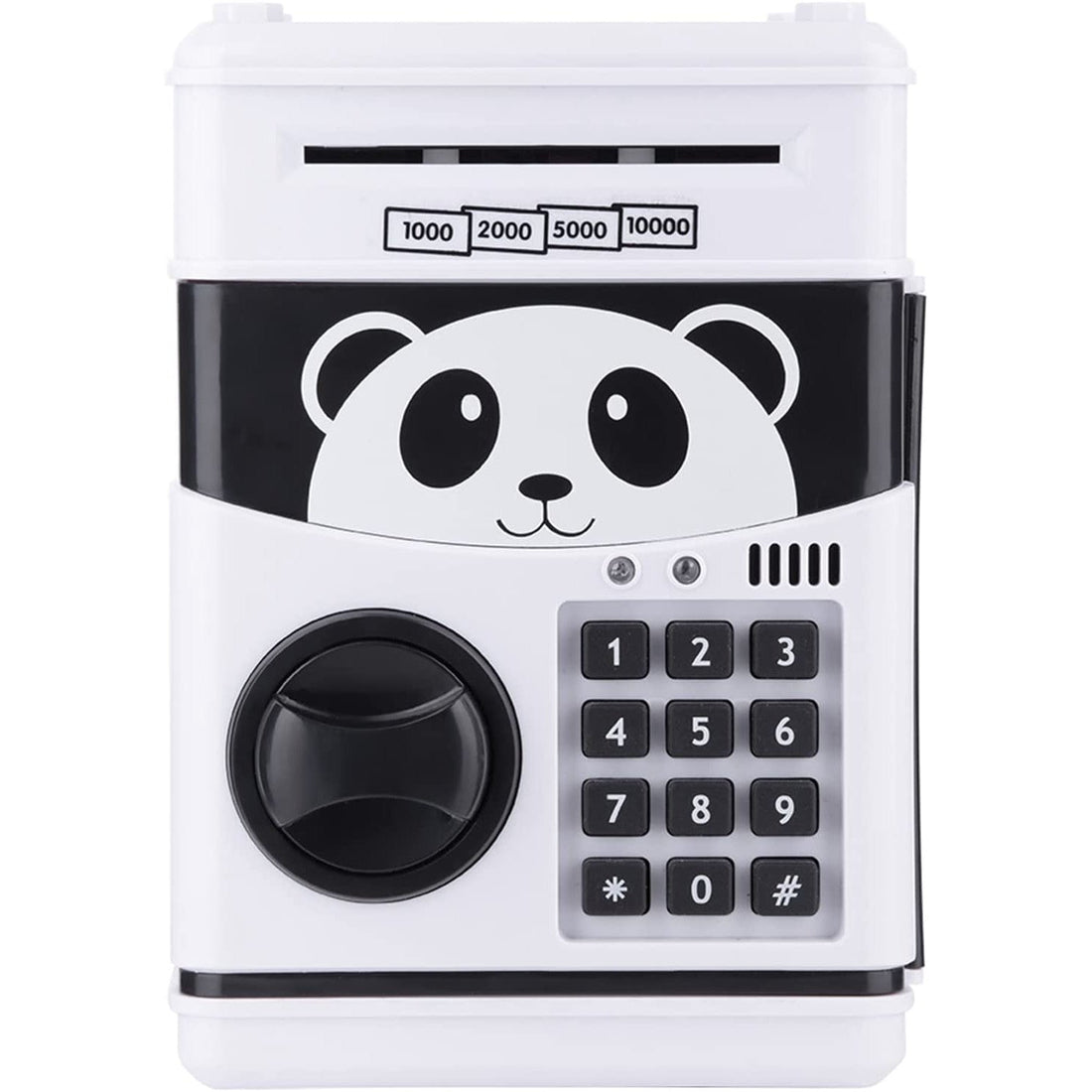 ForKumi kids ATM piggy bank with panda design and keypad for secure money saving
