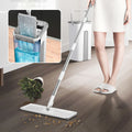 ForKumi large flat mop set with bucket and cleaning solution for efficient home floor cleaning