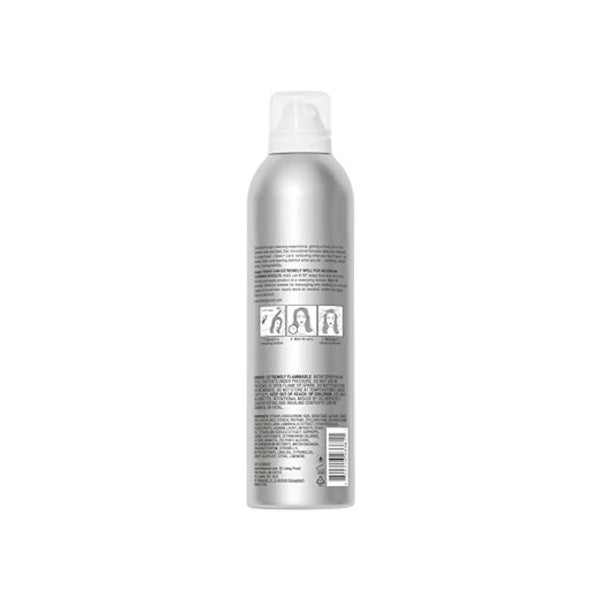 Avis MIT dry shampoo spray in a silver can with usage instructions on the back
