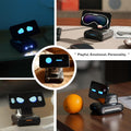 LOOI  Smart AI Companion Robot by ForKumi showing playful expressive LED eyes in tabletop lifestyle shots