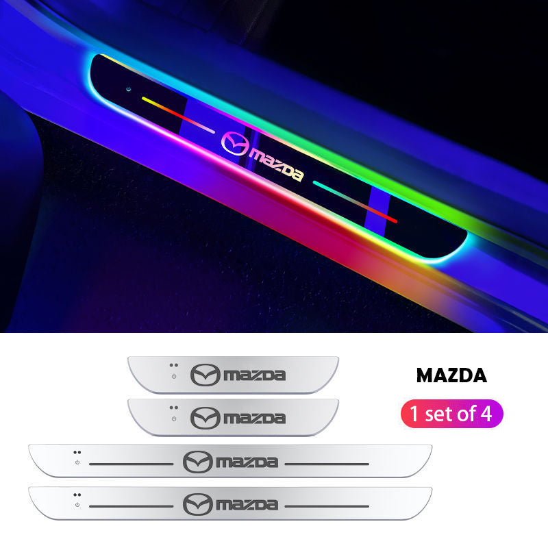 ForKumi magnetic RGB car LED strip for Mazda door sill with colorful illuminated lighting