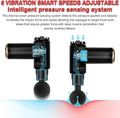 ForKumi mini percussion massage gun with 6 vibration smart speeds and intelligent pressure sensing system