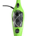 ForKumi green multi purpose steam cleaner for home with ergonomic handle and transparent water tank