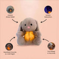 Avis musical otter soother for babies plush toy with soft heartbeat sounds and calming light