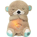 Avis musical otter soother for babies plush toy with soft fur and glowing belly light