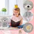 Avis musical otter soother for babies plush toy with soft gray fur and soothing features