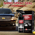 ForKumi nano ceramic car spray bottle and packaging with black SUV on mountain road background