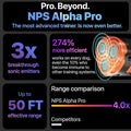 Avis ultrasonic dog trainer NPS Alpha Pro with three sonic emitters and up to 50 feet effective range