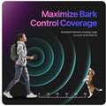Avis ultrasonic dog trainer maximizing bark control coverage with up to 50 feet range for dogs