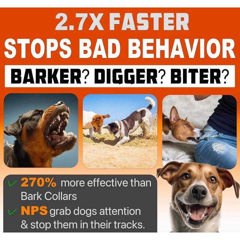 Avis ultrasonic dog trainer stops bad behavior like barking digging and biting 2.7 times faster