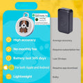 ForKumi no monthly fee pet GPS tracker with high accuracy, 365-day battery, lightweight design