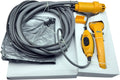 ForKumi 12V portable camp shower with yellow hose and handheld showerhead for outdoor use