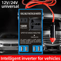 Avis portable car tire inflator with intelligent 12V 24V inverter and USB charging ports for vehicles