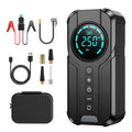 Avis portable jump starter with air compressor and accessories including cables and carrying case