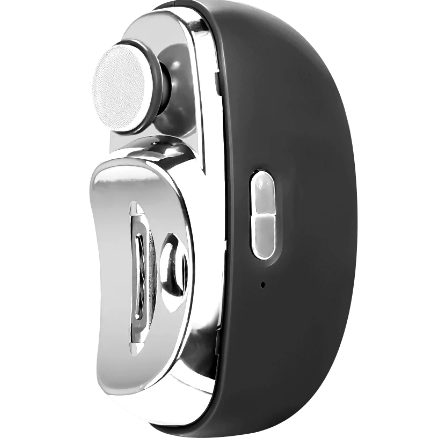 ForKumi portable nail clipper with ergonomic black handle and stainless steel cutting blades