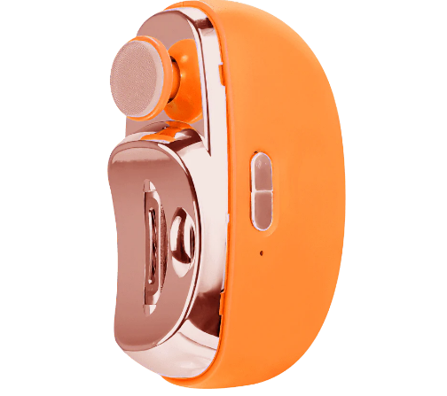 ForKumi portable nail clipper in orange with metallic clipping mechanism for easy grooming