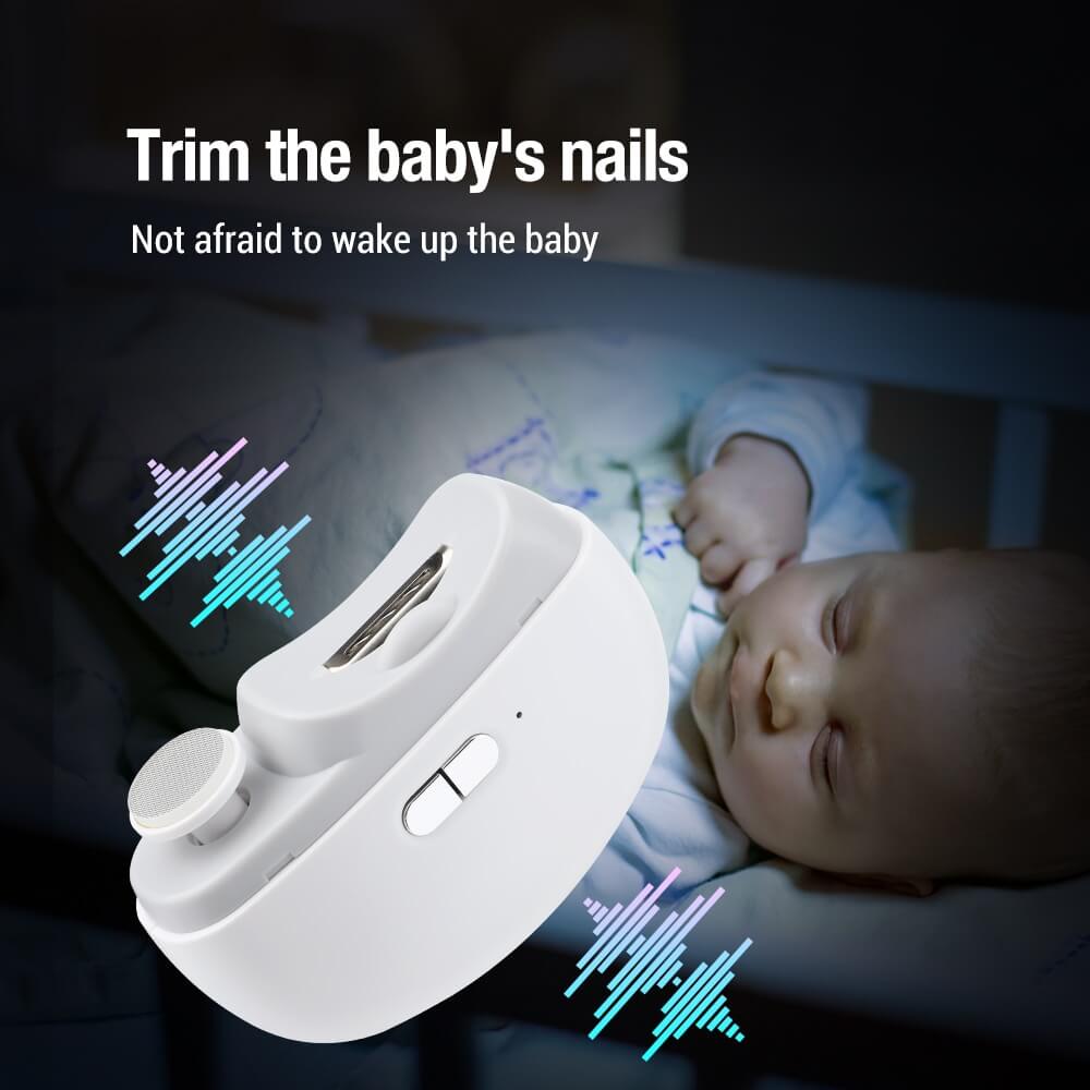 ForKumi portable nail clipper designed for trimming baby's nails quietly without waking the baby