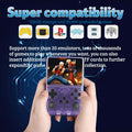 ForKumi portable retro handheld console showing a fighting game on screen with super compatibility and 256GB storage
