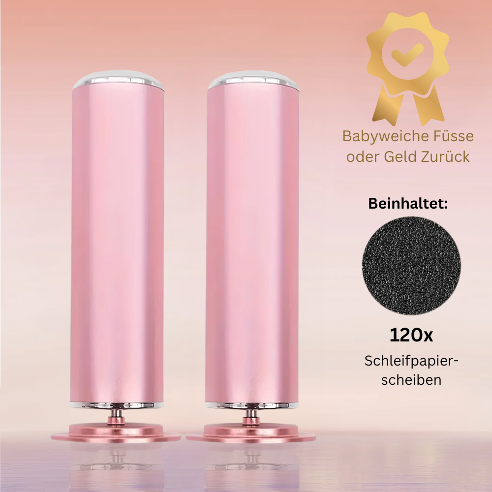 ForKumi pro electric callus remover in pink with 60 replacement sanding discs for smooth feet