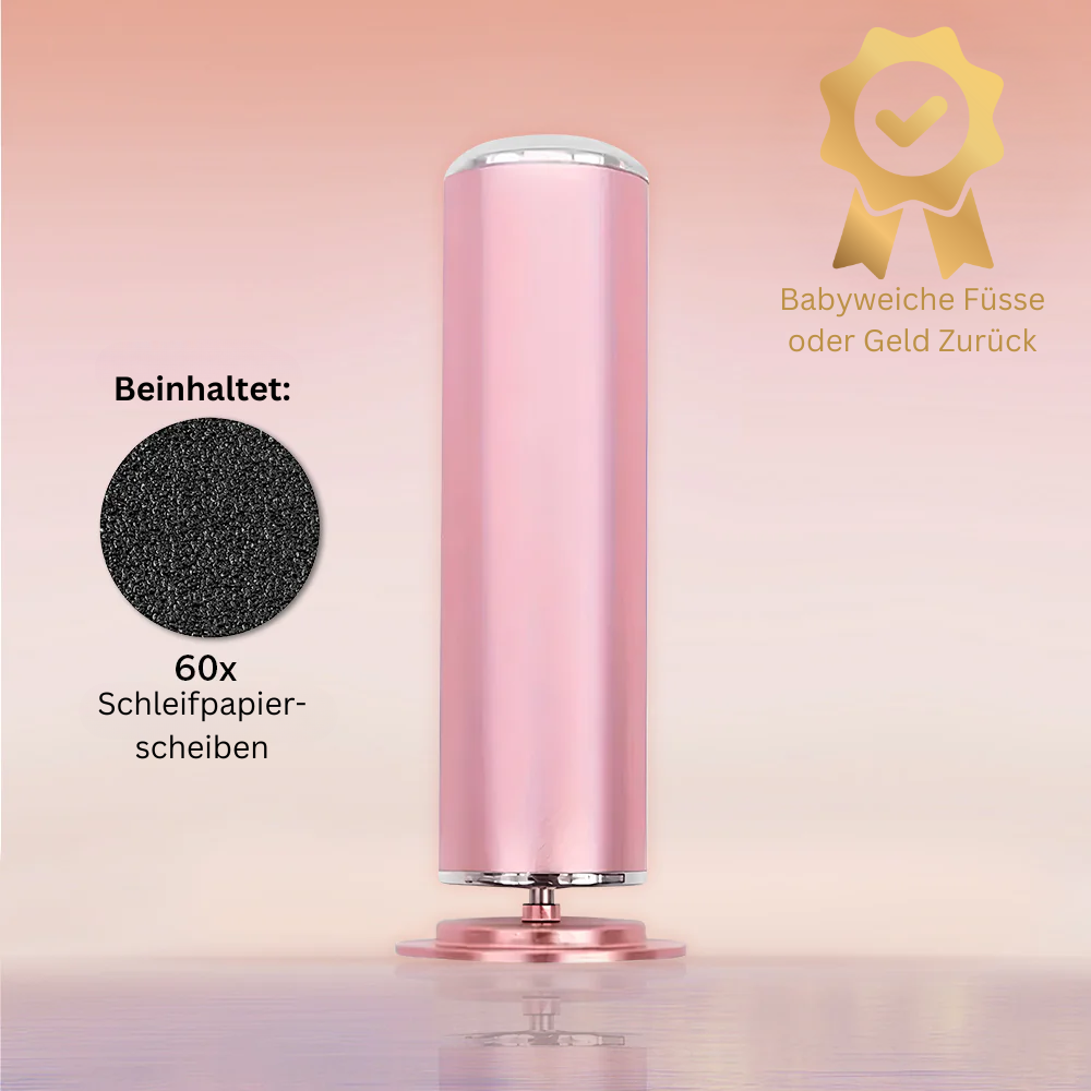 ForKumi pro electric callus remover in pink with 60 replacement sanding discs for smooth feet