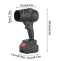 ForKumi cordless blower vacuum with batteries black handheld compact design with measurements