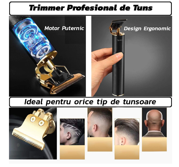 ForKumi professional beard trimmer with powerful motor ergonomic design and precision cutting for various hairstyles