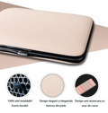 ForKumi professional manicure pedicure kit in elegant beige case with durable metal frame and non-slip design