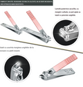 ForKumi professional manicure pedicure kit with sharp, curved stainless steel nail clippers for precise cutting