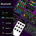 ForKumi programmable LED car sign Bluetooth app control with text, remote, clock, rhythmic, and program list features