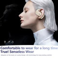 ForKumi digital series real time translation earbuds worn by person with white hair in profile