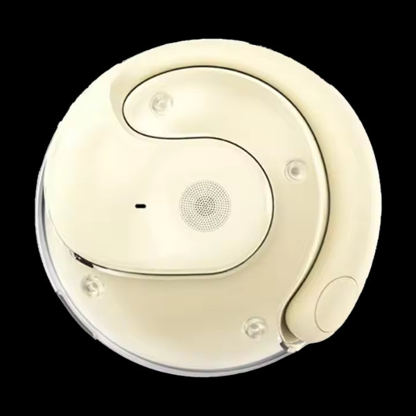 ForKumi digital series real time translation earbuds in beige with sleek ergonomic design