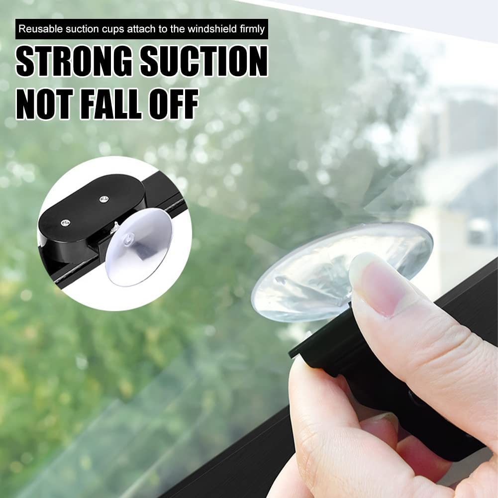 ForKumi retractable car sunshade suction cup attachment for firm windshield mounting