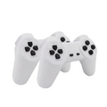 ForKumi digital series retro game console bundle featuring two white controllers with black buttons