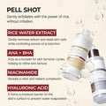 ForKumi rice enzyme exfoliator with rice water extract, AHA BHA, niacinamide and hyaluronic acid for gentle skin exfoliation