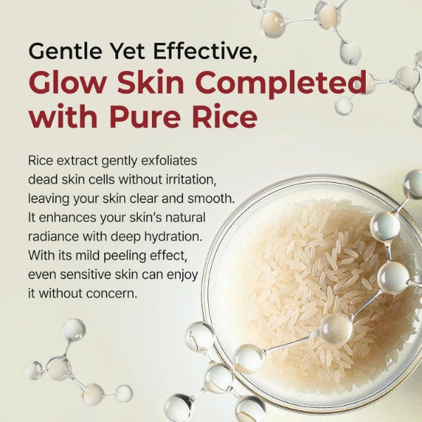 ForKumi rice enzyme exfoliator with pure rice extract for gentle skin exfoliation and natural glow