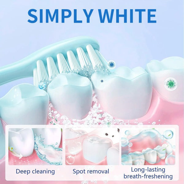 ForKumi enamel safe teeth whitener with deep cleaning spot removal and long-lasting breath freshening