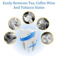 ForKumi enamel safe teeth whitener easily removes tea coffee wine and tobacco stains for healthier teeth