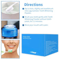 ForKumi enamel safe teeth whitener simply white teeth whitening powder with usage directions and toothbrush