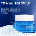 ForKumi enamel safe teeth whitener Simply White teeth whitening powder in blue jar