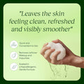 ForKumi snail essence facial pads held in hand with water showing quick use and gentle cleansing benefits